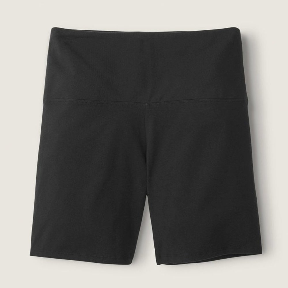 Victoria's Secret PINK Women's 6" Cotton High Waist Bike Shorts Black XS